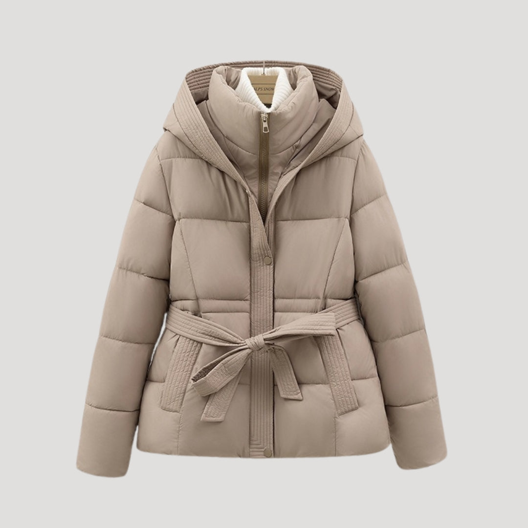 Maristela | Elegant Waisted Puffer Coat