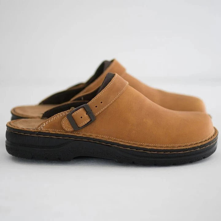 Alex | Comfortable Leather Clogs
