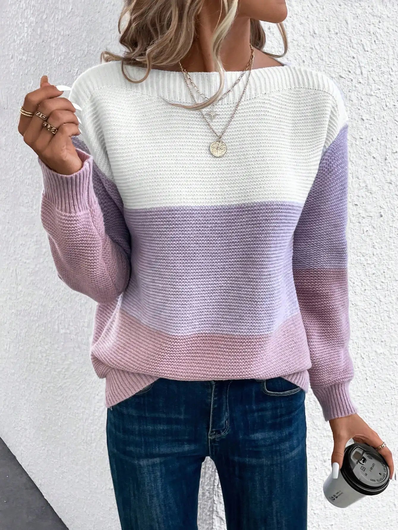 Ashley | Women's Knitted Sweater | Ombre