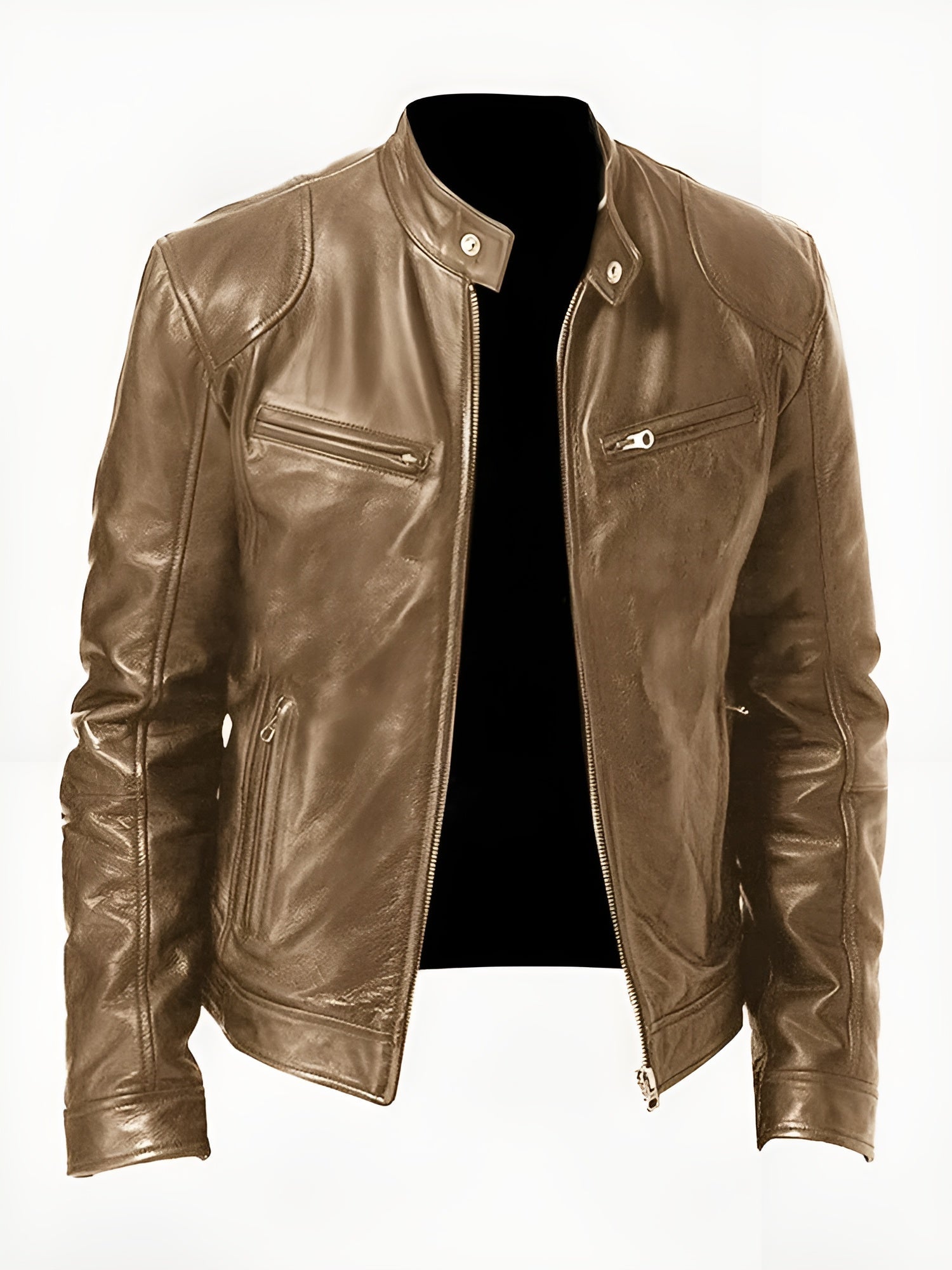 Alfred | Men's Leather Jacket | Zip