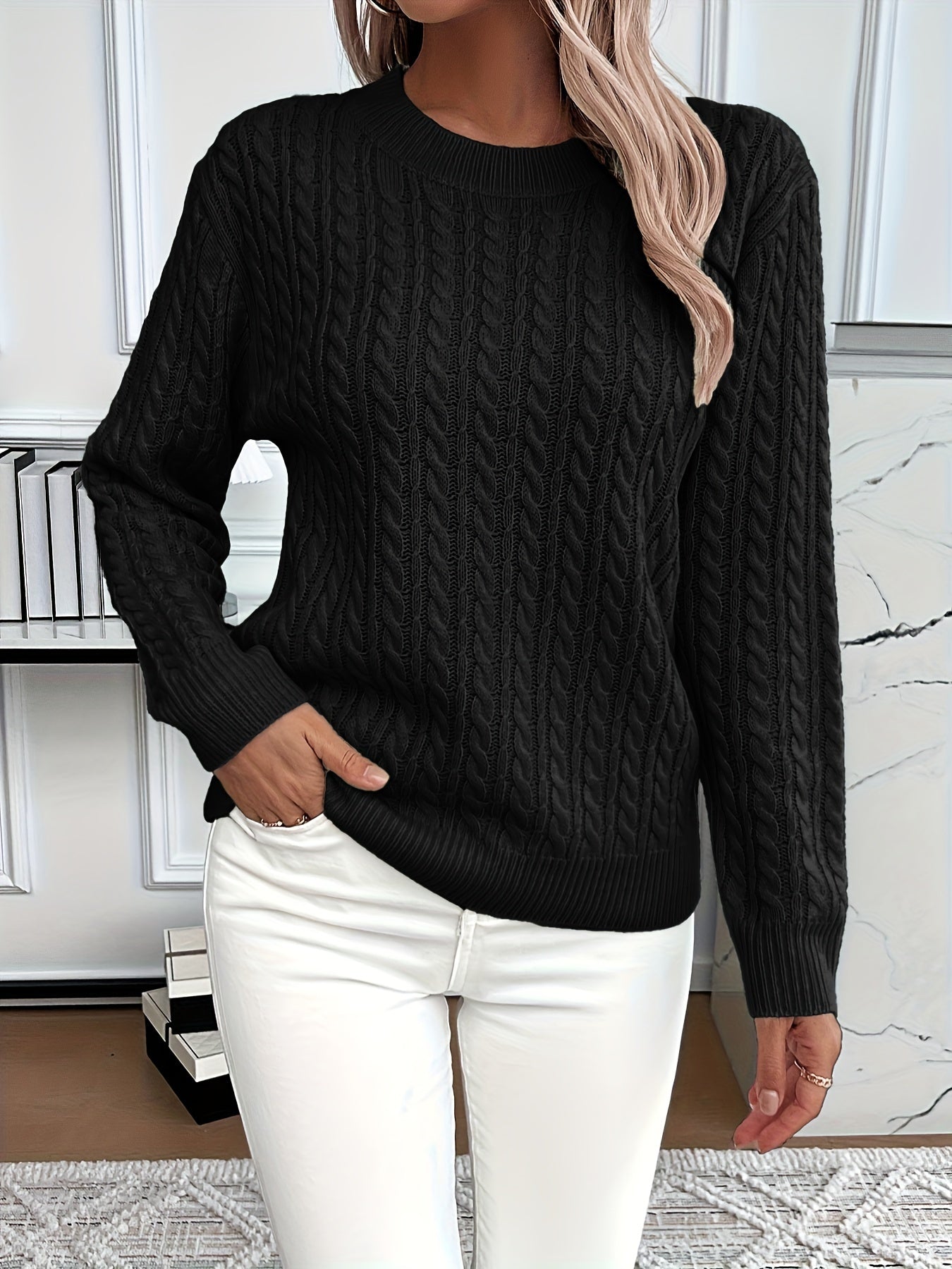 Madison Cable Knit Sweater