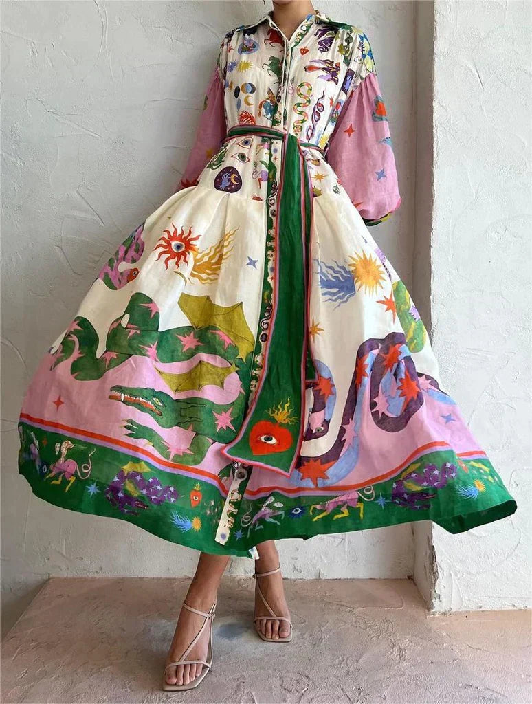 Delphina | Women's Floral Dress | Maxi