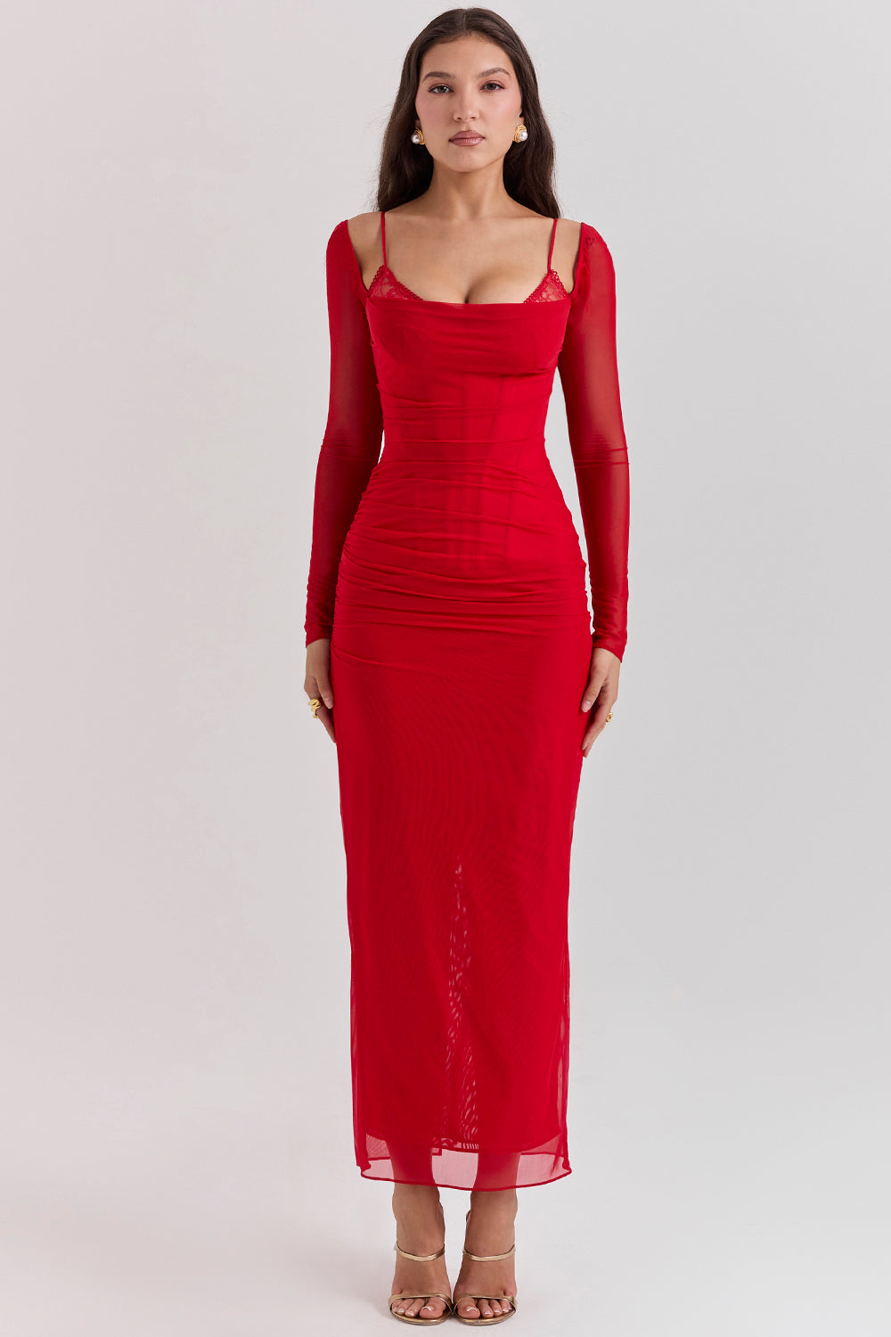 Nora | Women's Longsleeve Party Dress | Maxi