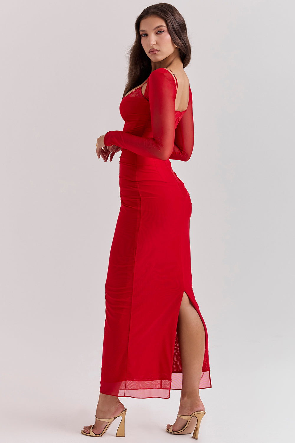 Nora | Women's Longsleeve Party Dress | Maxi