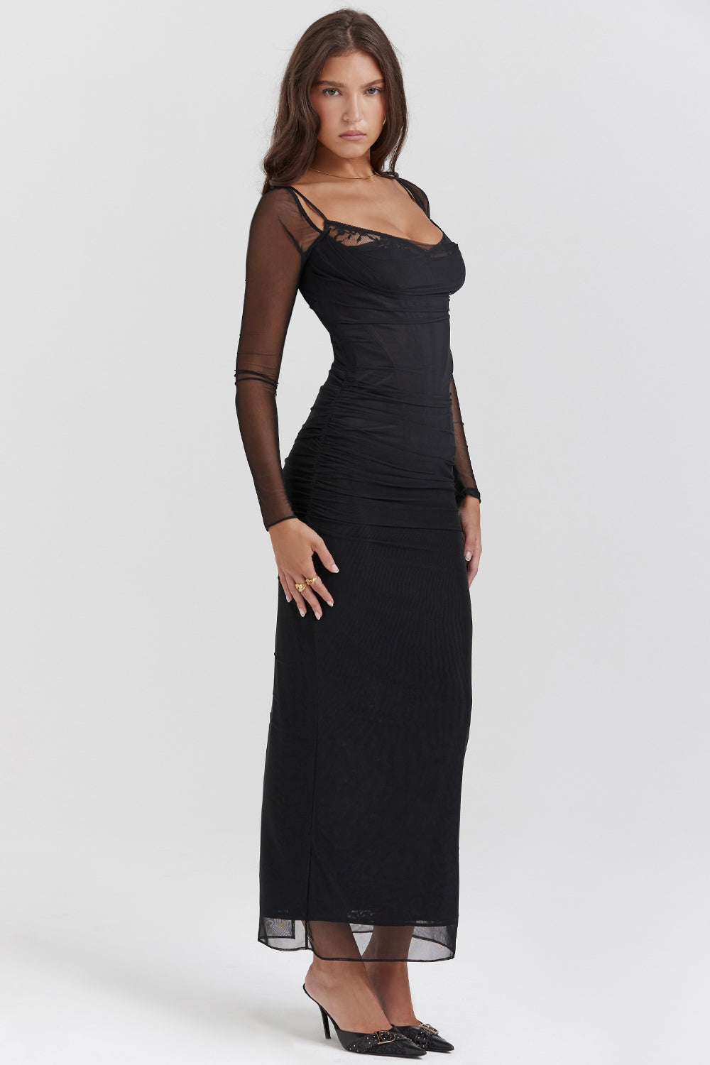 Nora | Women's Longsleeve Party Dress | Maxi