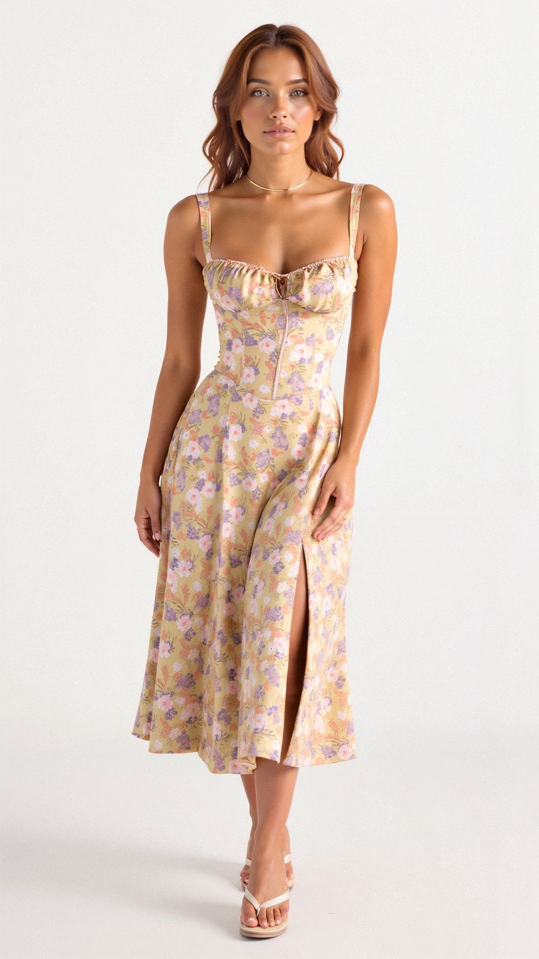 Briony | Women's Corset Dress | Midi