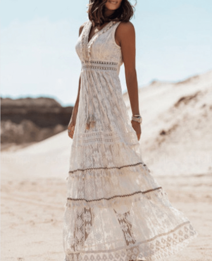 Hazelina | Boho V-Dress